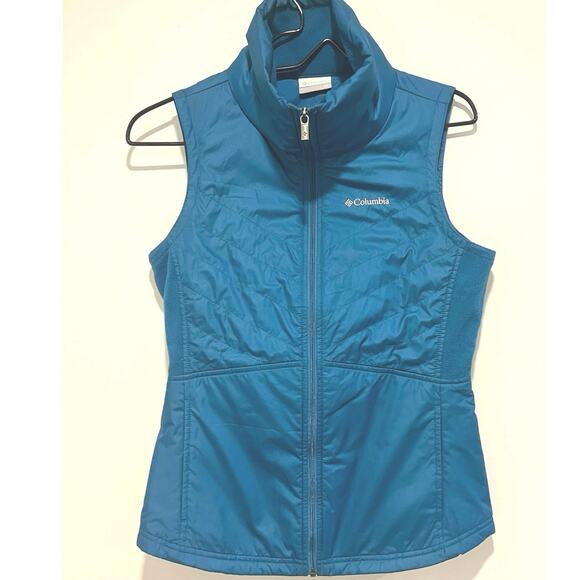 Columbia Mix It Around‎ Vest Womens XS Full Zip Lightweight In Color Lagoon - Picture 1 of 7